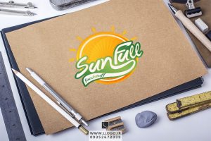 طراحی لوگو مواد غذایی Sun Full