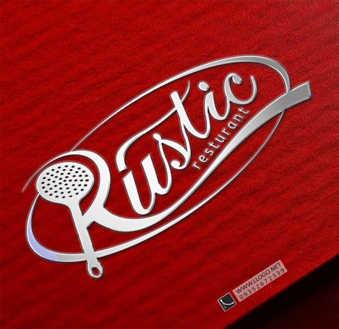 طراحی لوگو رستوران Rustic
