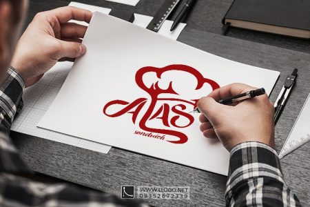 طراحی لوگو فست فود آلاس